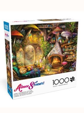 NIB [Buffalo] Aimee Stewart < Merry Mushroom Cottage > 1000 Piece Jigsaw Puzzle